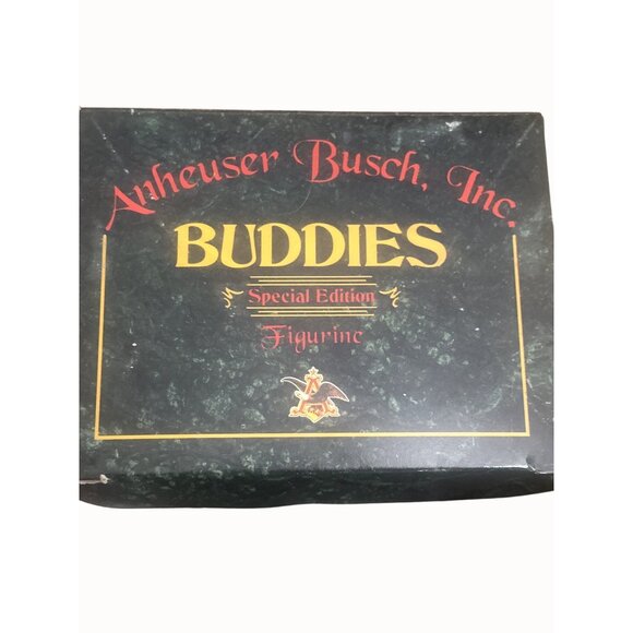Anheuser Busch Buddies Special Edition Figurine dogs 1995 Box COA - Picture 6 of 7